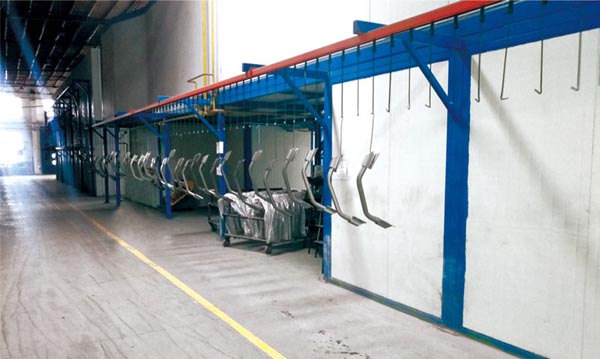 Leading level powder coating line