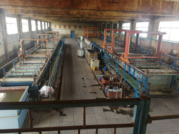 Electroplating production line