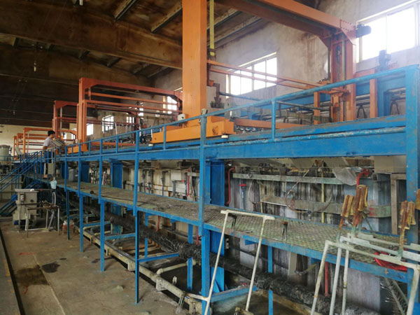 Electroplating production line